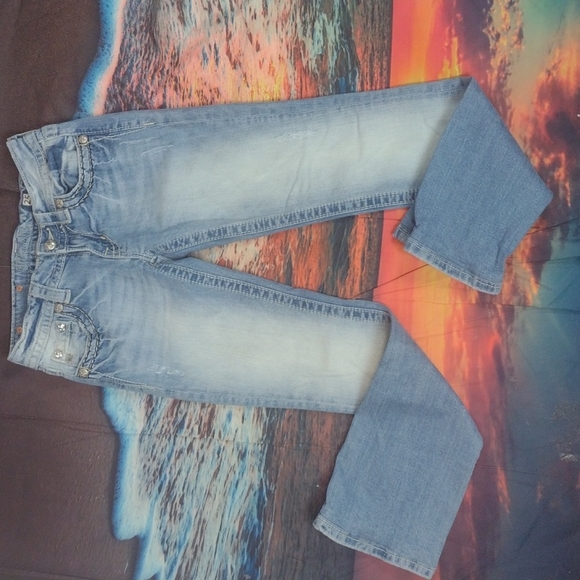 Miss Me Denim - Miss me signature boot distressed  jeans size 25